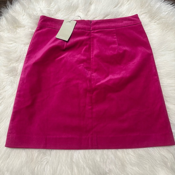 NEW Boden Hot Pink / Magenta Velvet Barbie Mini Skirt size 6 Regular Women’s - Picture 6 of 14